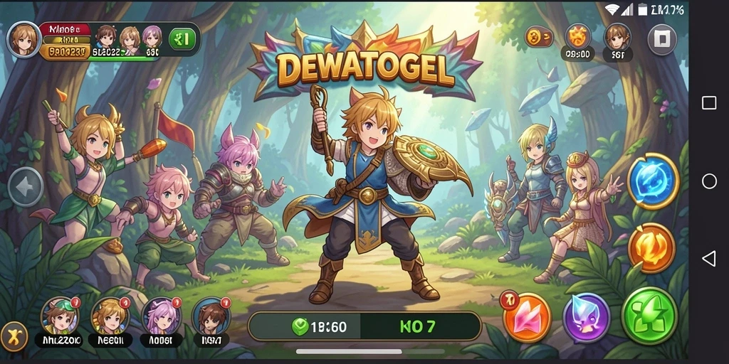 Gameplay seru DEWATOGEL dengan karakter Anime yang menawan.