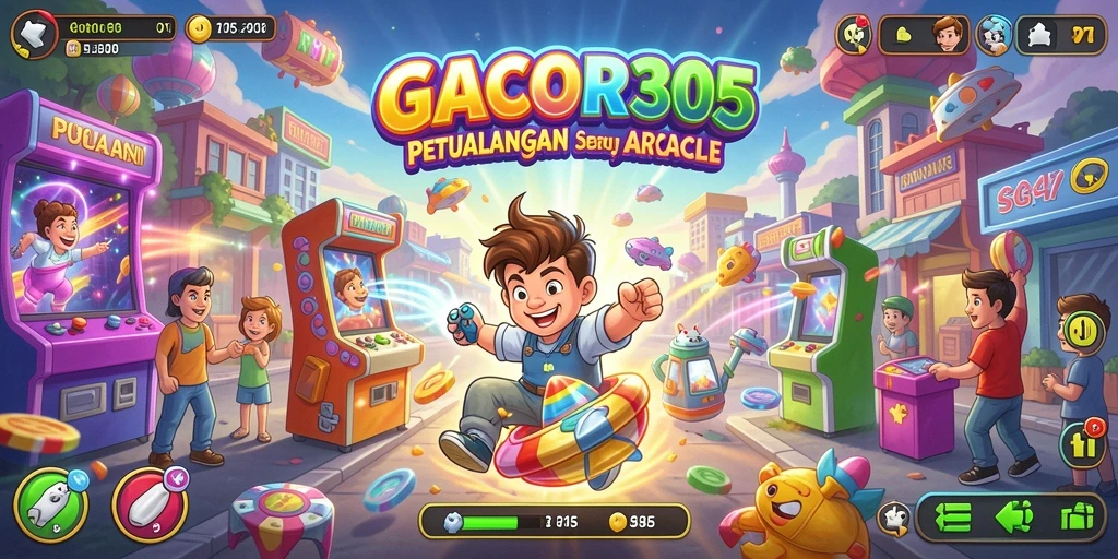 Screenshot utama GACOR305 menampilkan aksi seru dalam permainan Arcade.