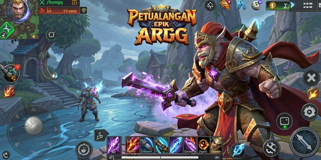 Tampilan mendebarkan dari pertempuran ARPG di KO857.