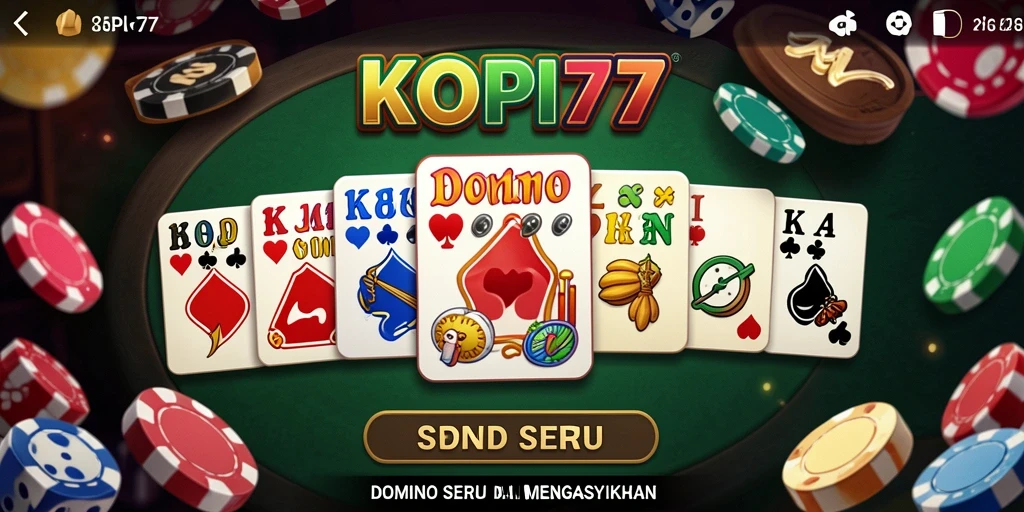 Screenshot gameplay KOPI77 menampilkan keseruan permainan Domino.