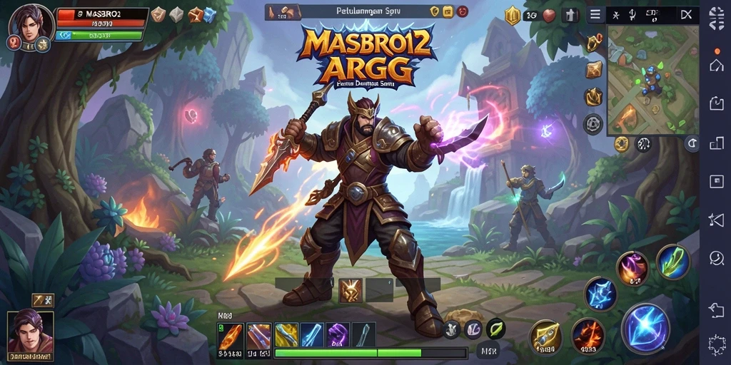 Tampilan gameplay seru dari MASBRO12 yang menampilkan aksi ARPG mendebarkan.