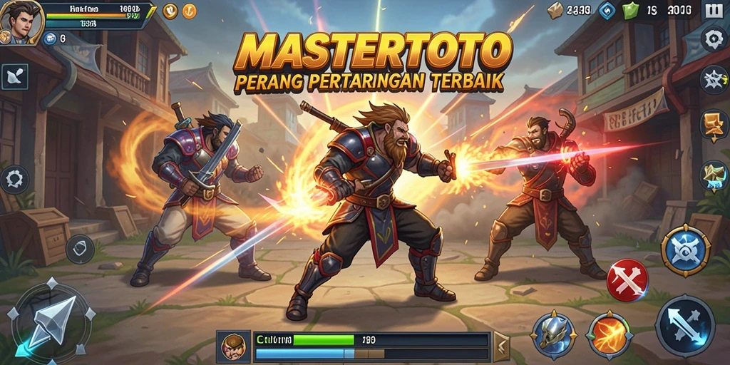 Tampilan aksi pertarungan mendebarkan di MASTERTOTO.