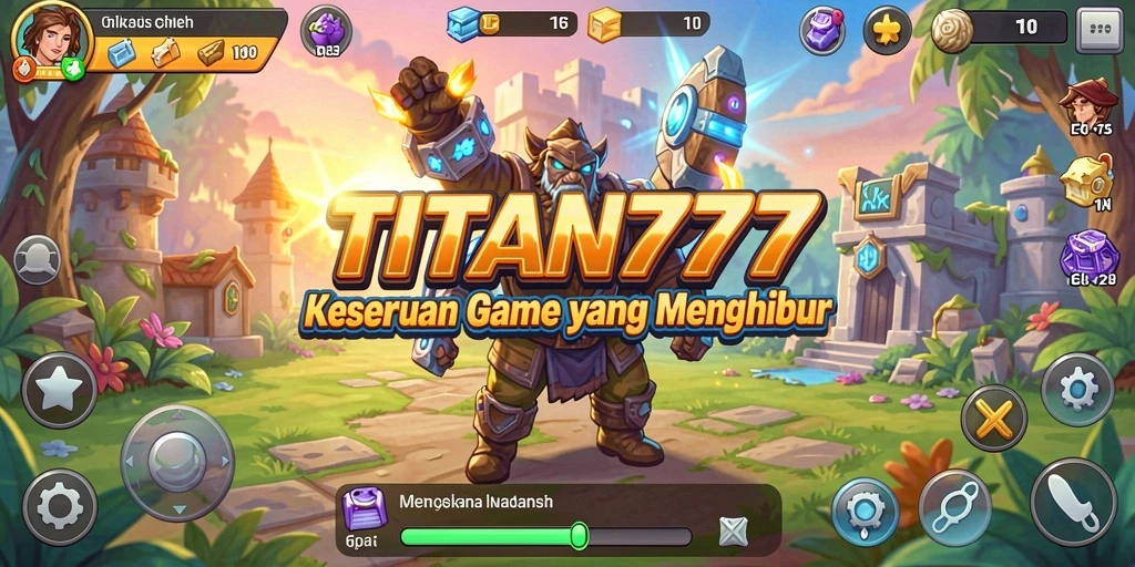 Gameplay seru dan santai dalam TITAN777 terlihat jelas.